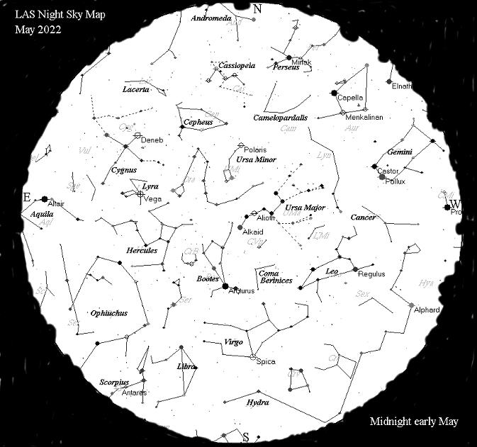 Night Sky Map - May 2022